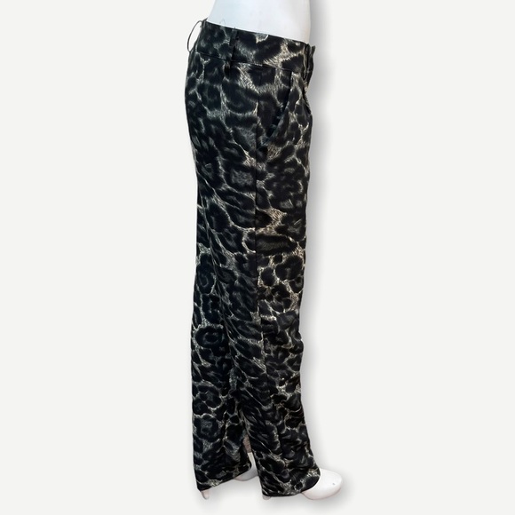 Elli WHITE animal‎ print trouser pant large - Picture 3 of 7